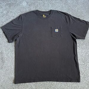 Nice faded Mocha Carhartt Pocket Tee,2XL